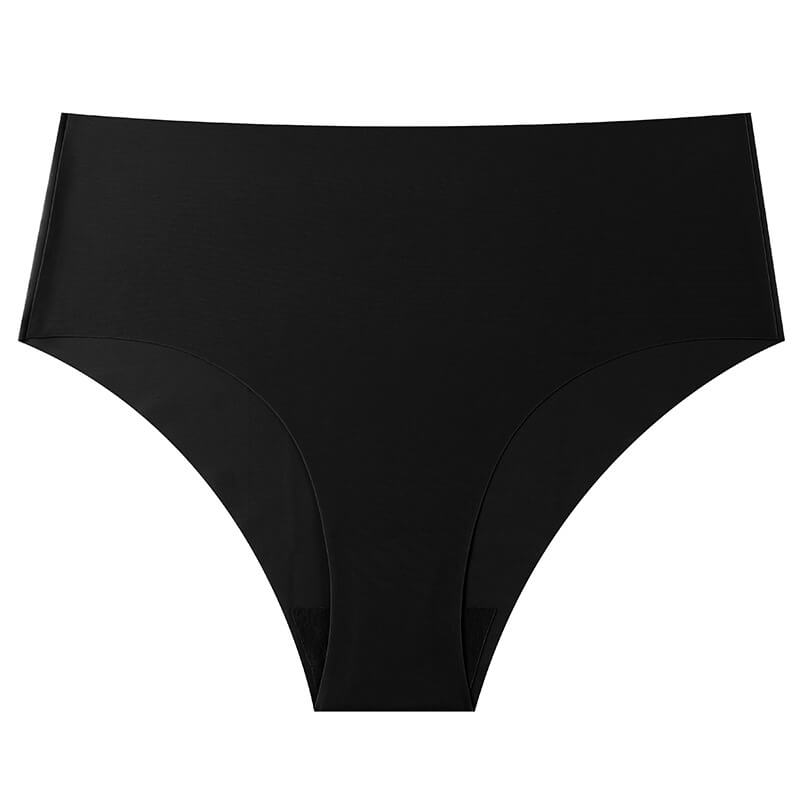 NURO Women's Mid-Rise Seamless Panty, Breathable Quick-Dry Underwear