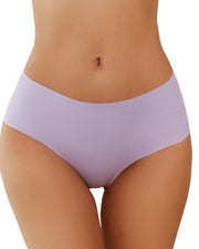 NURO Women's Mid-Rise Seamless Panty, Breathable Quick-Dry Underwear