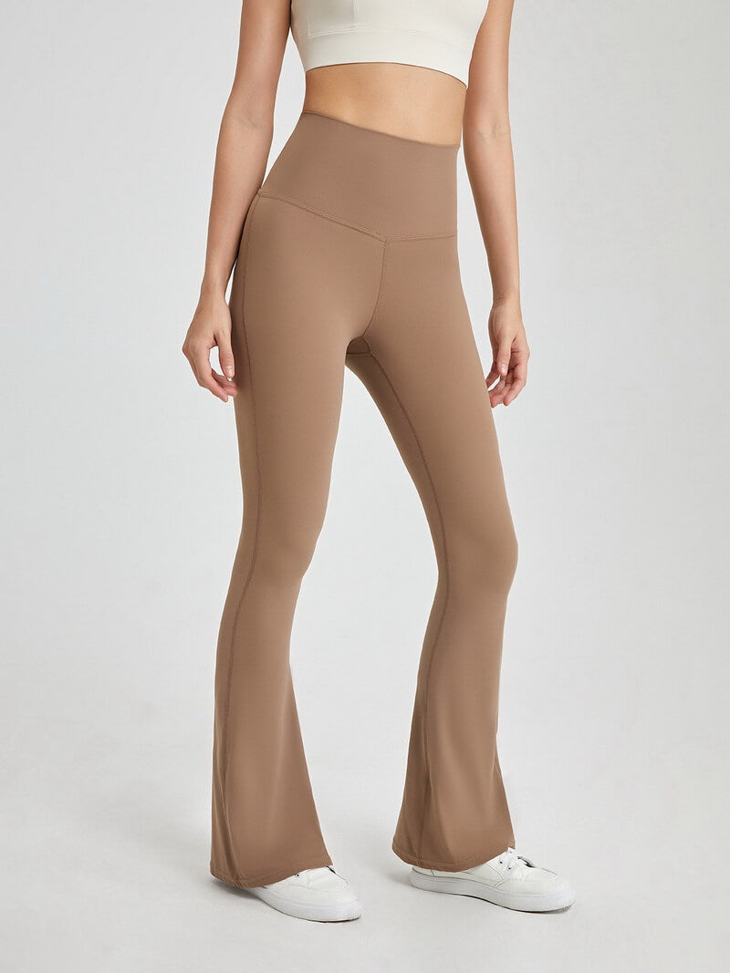 NURO Women's Naked Sensation High-Waist Flared Leggings