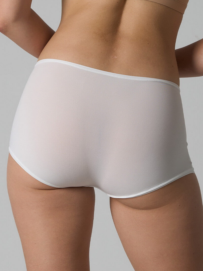 NURO Women's No-Roll Waist Brief, Breathable Nylon-Spandex Panties