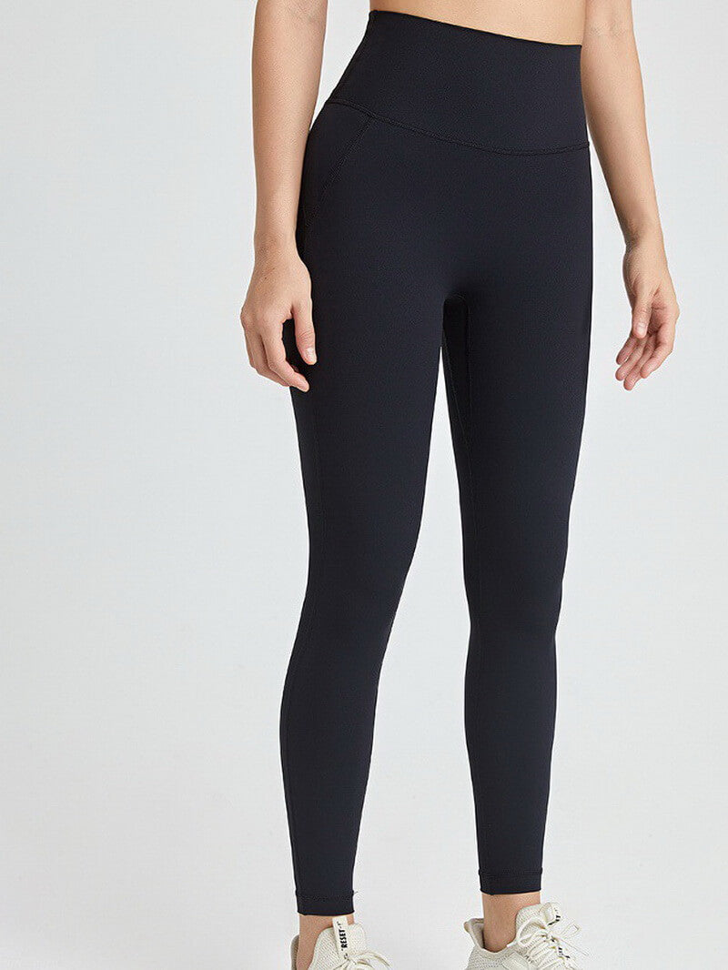 NURO Women's No-Seam One-Piece Yoga Pants with Back Pocket