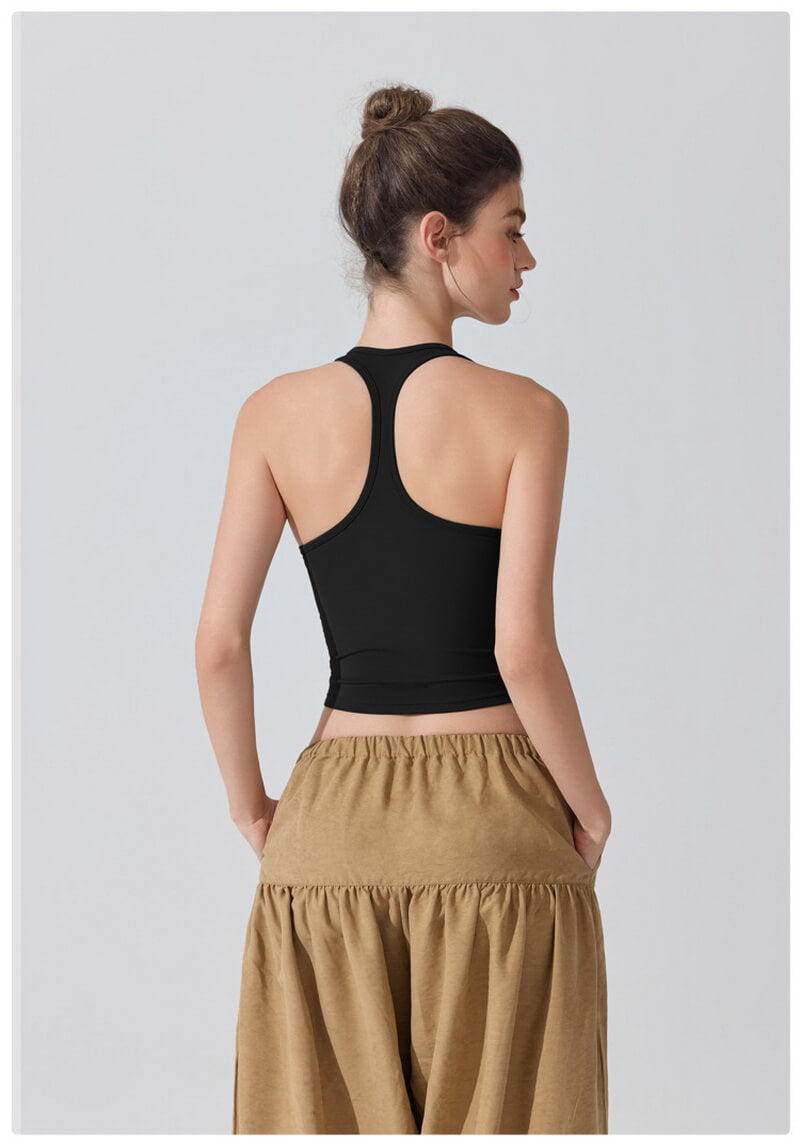 NURO Women's Nude Sensation Antibacterial Sports Bra with Removable Pads