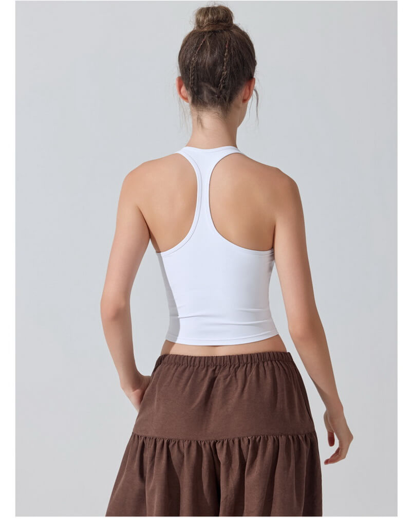 NURO Women's Nude Sensation Antibacterial Sports Bra with Removable Pads