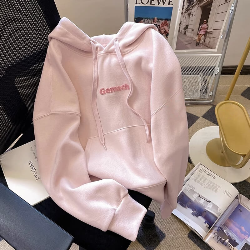 NURO Women's Oversized Hooded Sweatshirt, Fleece Lined Long Sleeve Cartoon Graphic Pullover