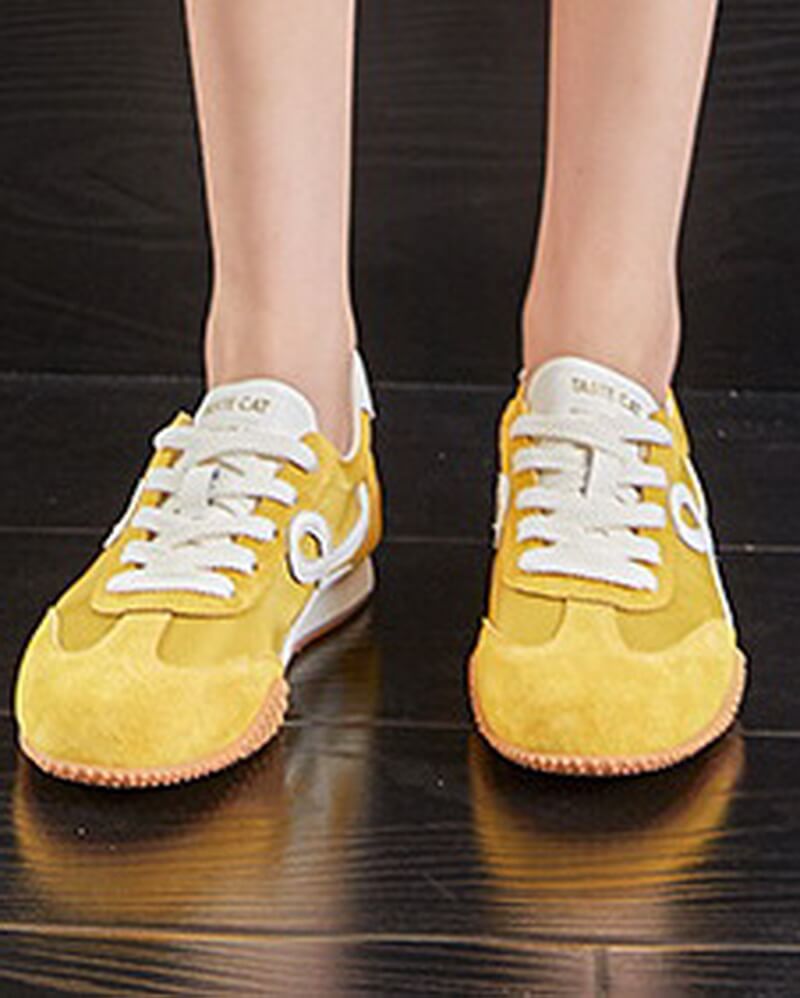 NURO Women's Platform Retro Running Shoes Casual Lace-Up Sneakers