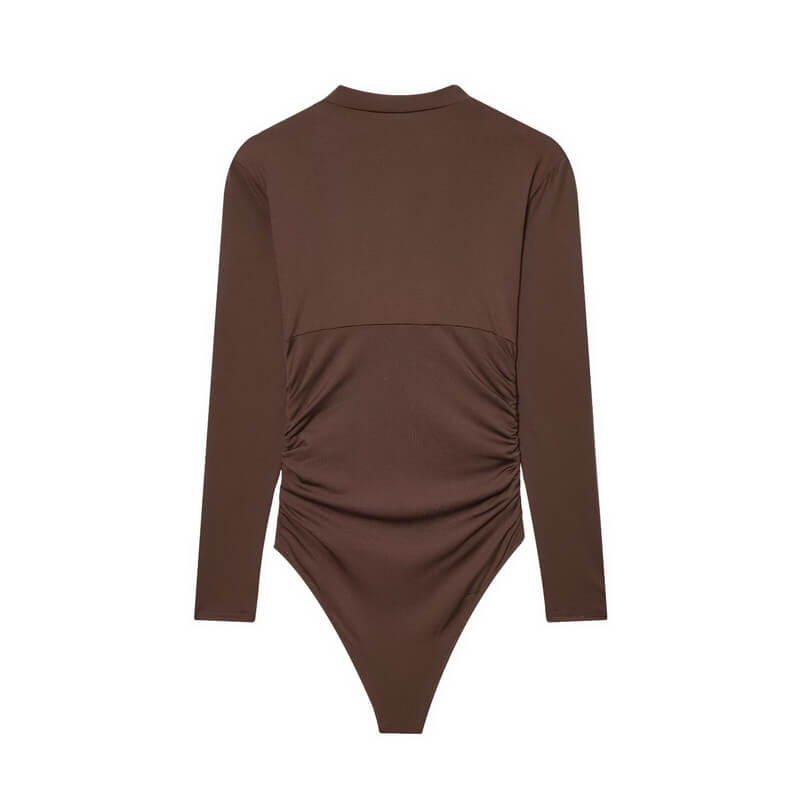 NURO Women's Pleated Detail Nylon Jumpsuit