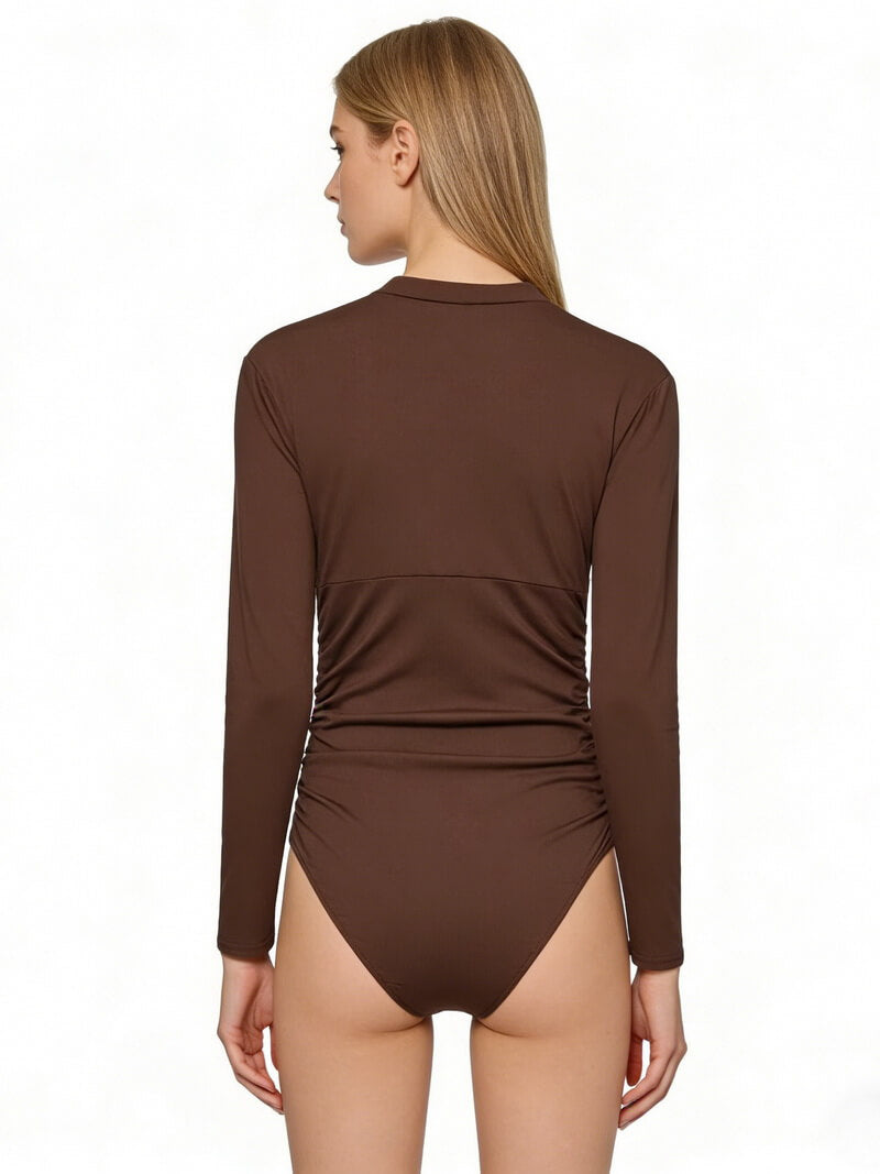 NURO Women's Pleated Detail Nylon Jumpsuit