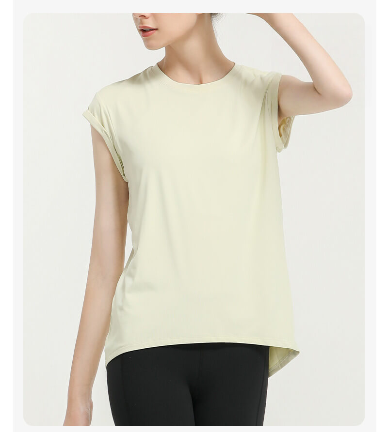 NURO Women's Quick-Dry Short Sleeve Workout Tee