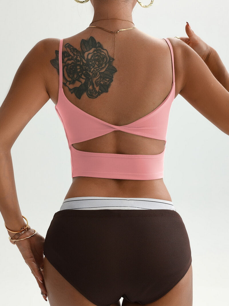 NURO Women's Racerback Seamless Sports Bra Top