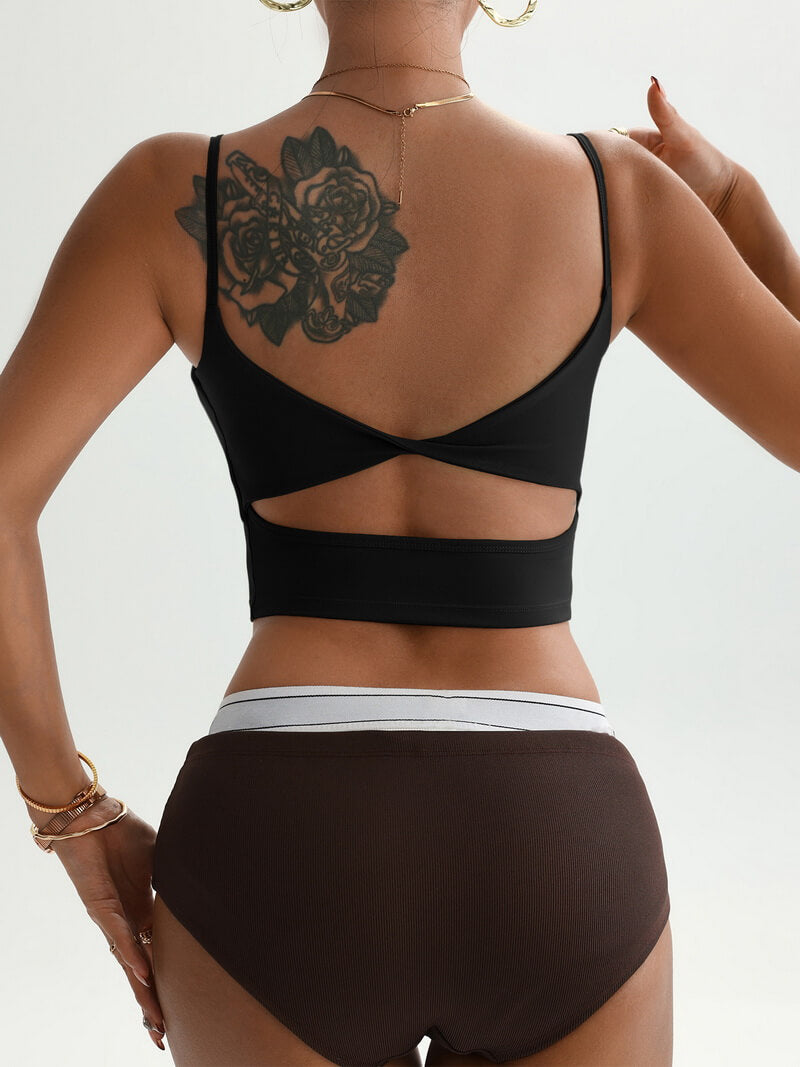 NURO Women's Racerback Seamless Sports Bra Top