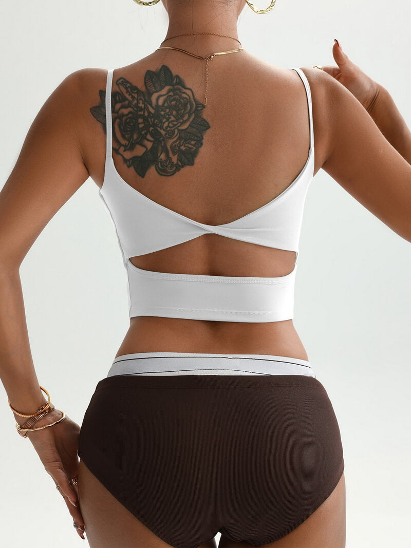 NURO Women's Racerback Seamless Sports Bra Top