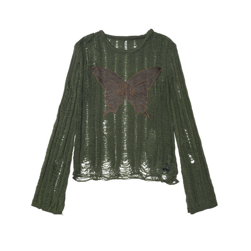 NURO Women's Retro Long Sleeve Knit Top, Slim Fit Statement Sweater