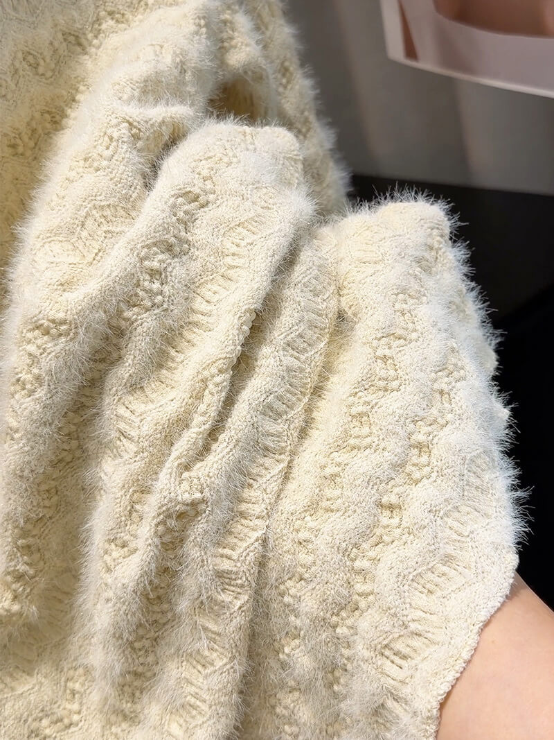 NURO Women's Ruffled High-Neck Lace Blouse, Sheer Long Sleeve Top for Layering and Casual Wear