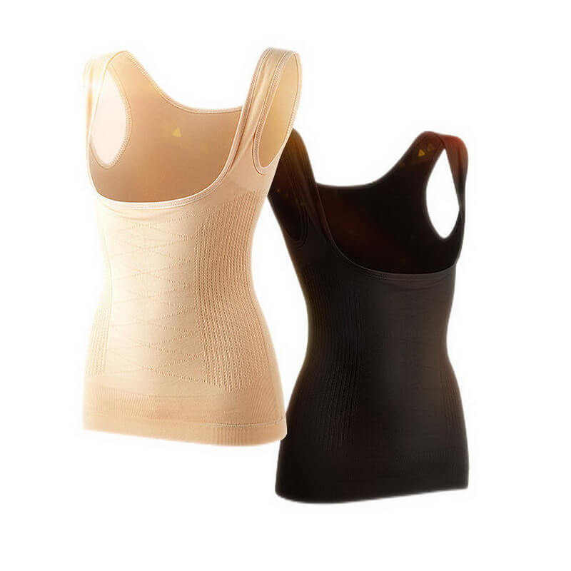 NURO Women's Seamless Cami Tank Top, Slimming Tummy Control Vest for Everyday Wear