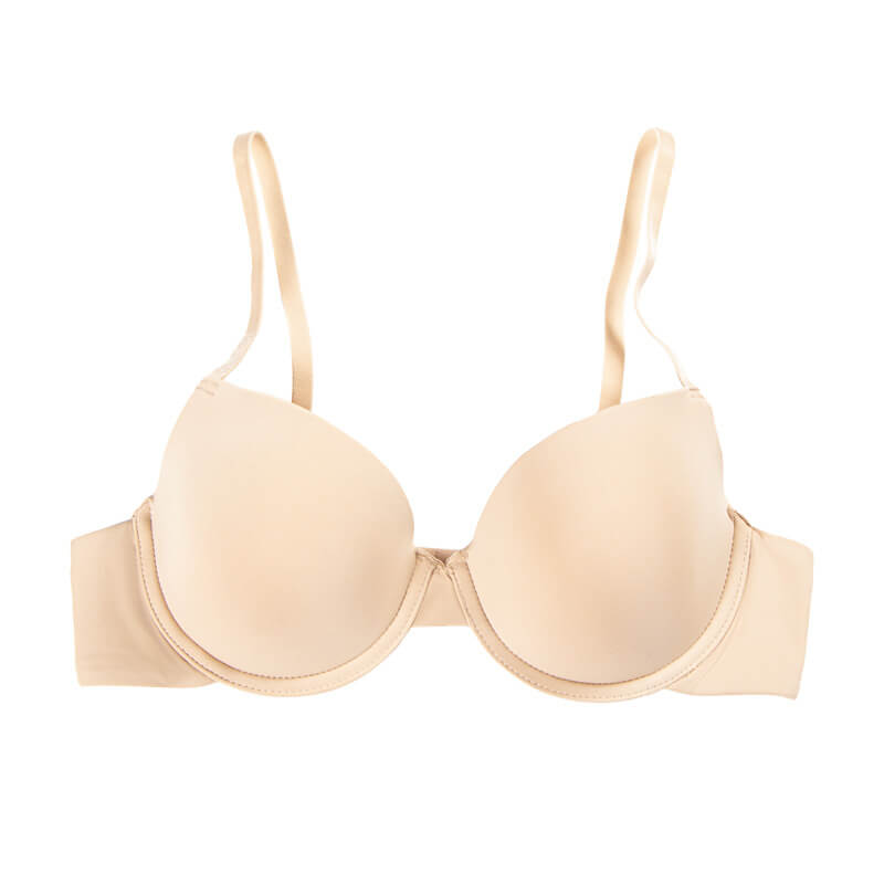 NURO Women's Seamless French Push-Up Underwire Bra, Lifting Full-Coverage Minimizer for Small Bust