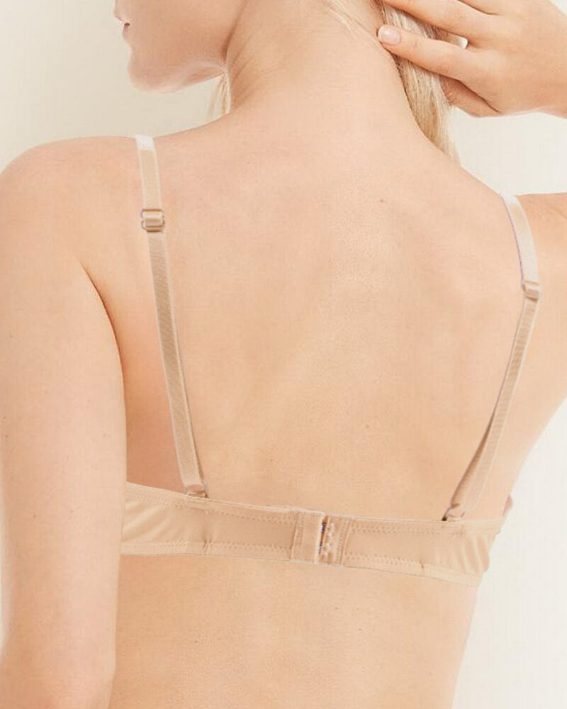 NURO Women's Seamless French Push-Up Underwire Bra, Lifting Full-Coverage Minimizer for Small Bust