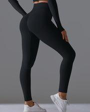 NURO Women's Seamless High-Waist Yoga Pants, Naked Feel Workout Leggings