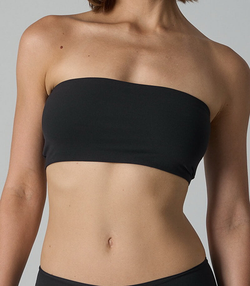NURO Women's Seamless Strapless Tube Bra, Light Support Bandeau Bralette