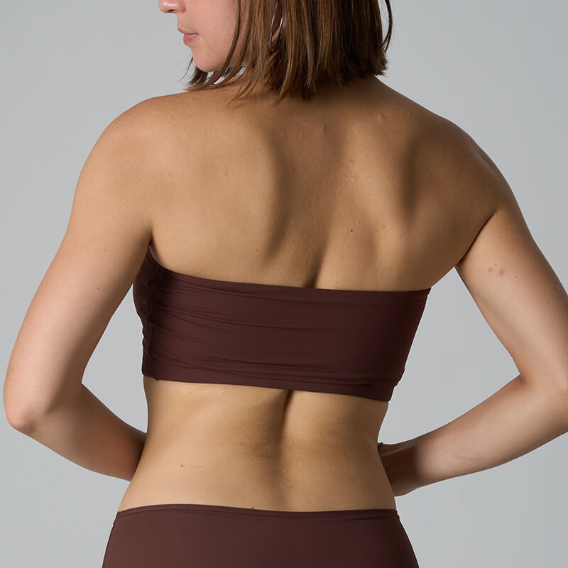 NURO Women's Seamless Strapless Tube Bra, Light Support Bandeau Bralette