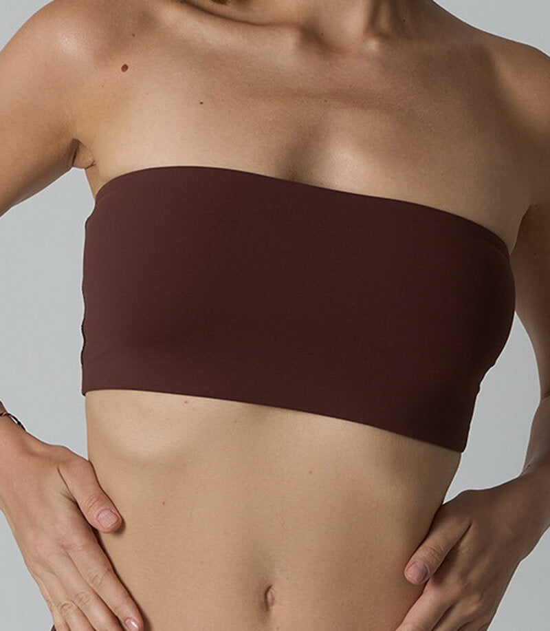 NURO Women's Seamless Strapless Tube Bra, Light Support Bandeau Bralette