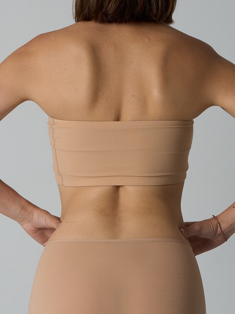 NURO Women's Seamless Strapless Tube Bra, Light Support Bandeau Bralette