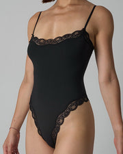 NURO Women's Seamless Workout Bodysuit, Sculpting High-Neck Unitard with Adjustable Straps