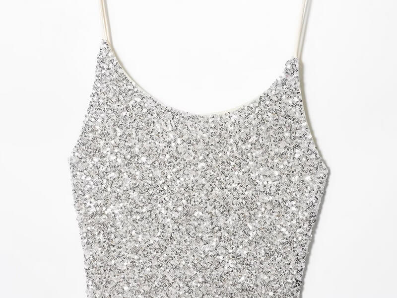 NURO Women's Sequin Slip Dress