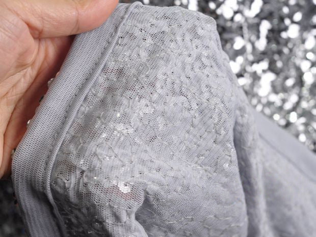 NURO Women's Sequin Spaghetti Strap Bodycon Slip Dress for Stage Evening Party Performance