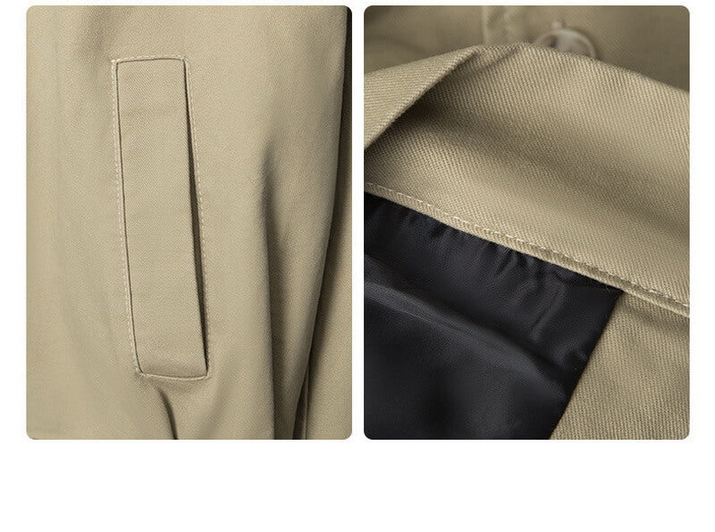 NURO Women's Short Workwear Jacket, Slim Fit Long Sleeve Utility Coat for Autumn