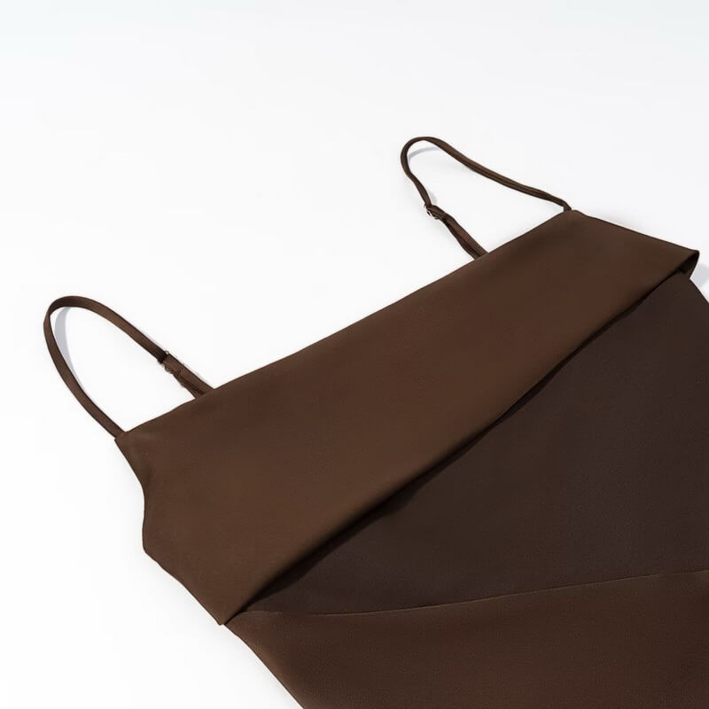 NURO Women's Silk-Look Lace Trim Bustier Top