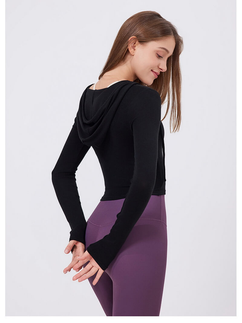 NURO Women's Slim-Fit Long Sleeve Workout Tee