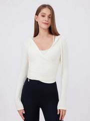 NURO Women's Slim-Fit Long Sleeve Workout Tee