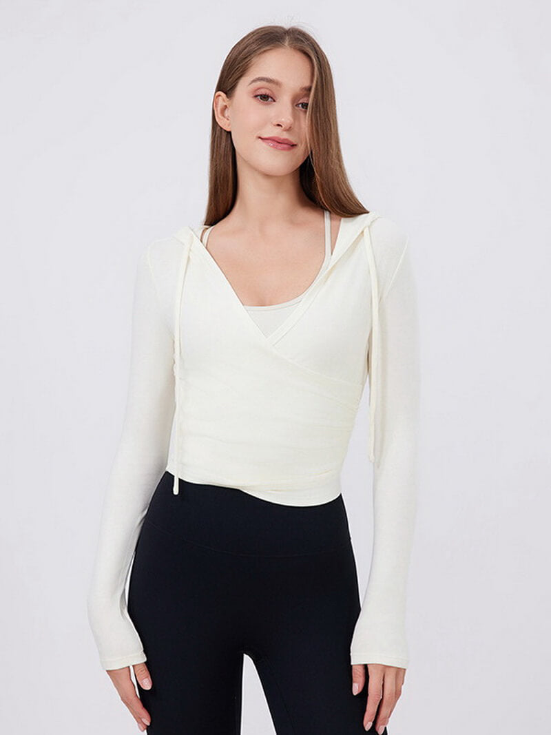 NURO Women's Slim-Fit Long Sleeve Workout Tee