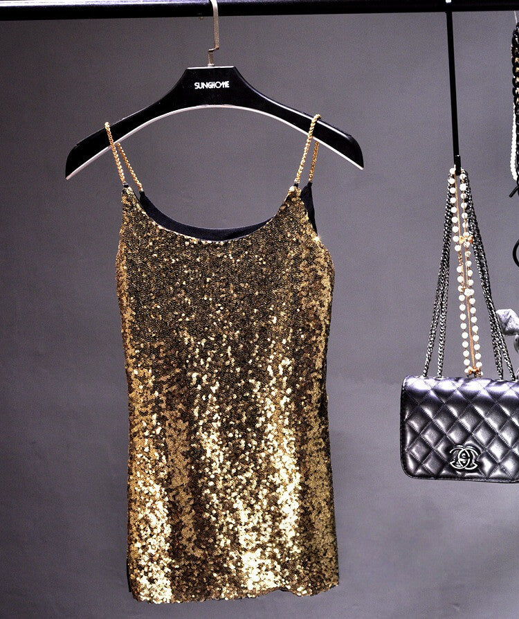 NURO Women's Sparkly Blazer Short Lapel Vest Sequin Performance Top with V-Neck Long Sleeves