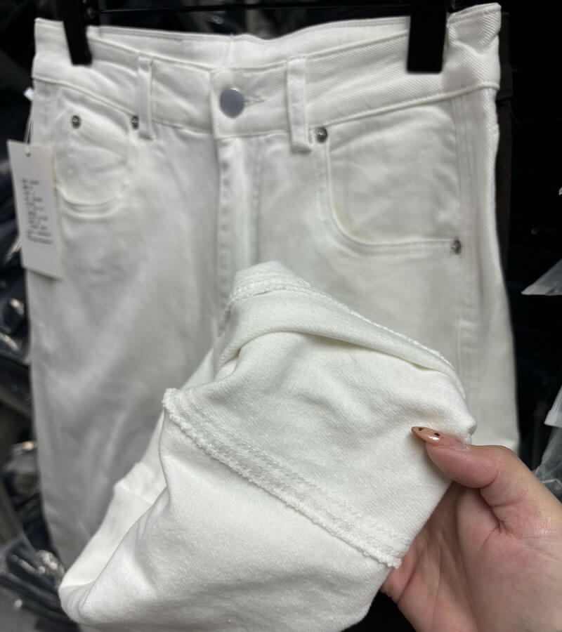 NURO Women's Straight Leg Denim Jeans with High-Temp Shaping - Low Rise Slim Fit Vintage Washed Streetwear Pants