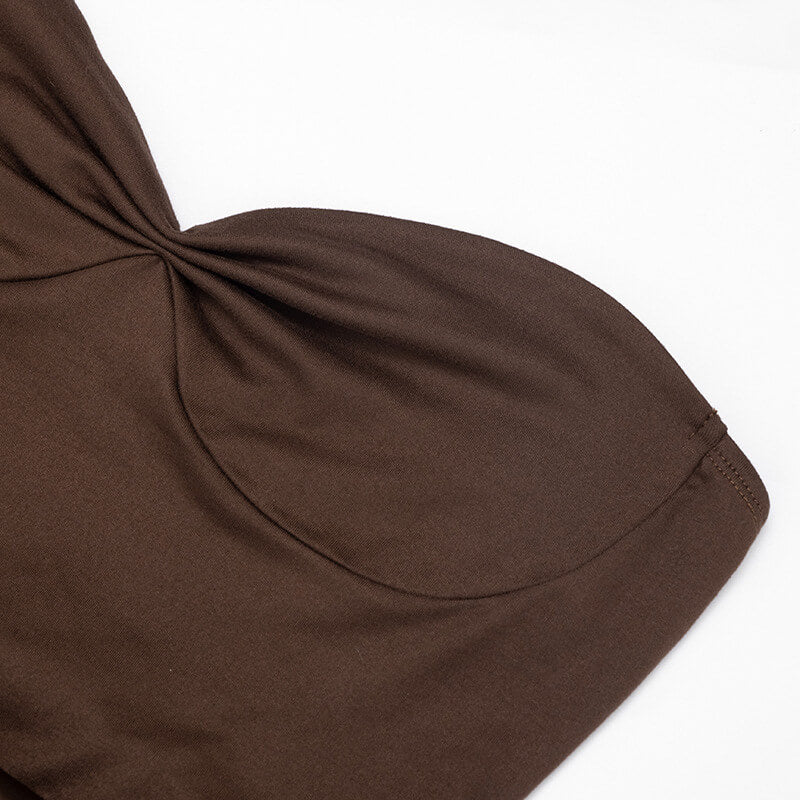 NURO Women's Strapless Belted Bodycon Mini Dress