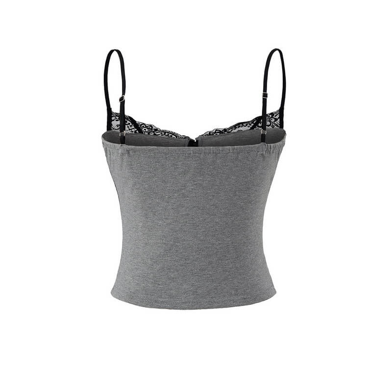 NURO Women's Strapless Contrast Trim Top, Slim Fit Crop Bustier