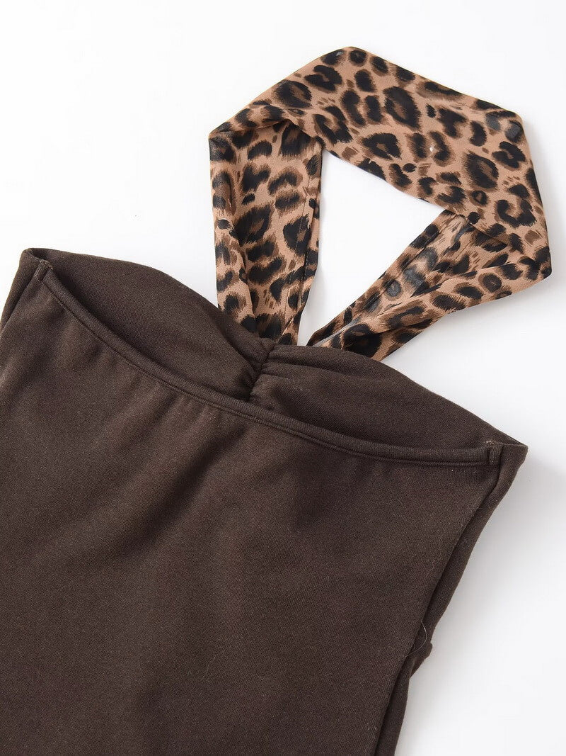 NURO Women's Strapless Crop Top, Contrast Trim Sleeveless Bustier