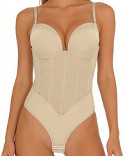 NURO Women's Strapless Full Body Shaping Bodysuit