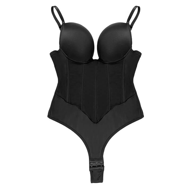 NURO Women's Strapless Full Body Shaping Bodysuit