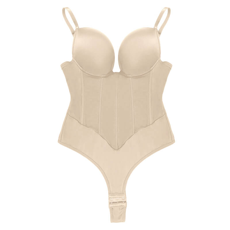 NURO Women's Strapless Full Body Shaping Bodysuit