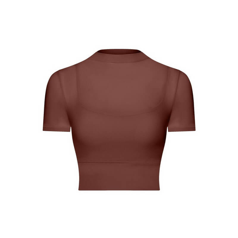 NURO Women's Strapless Mesh Sports Bra Top with Padded Cups