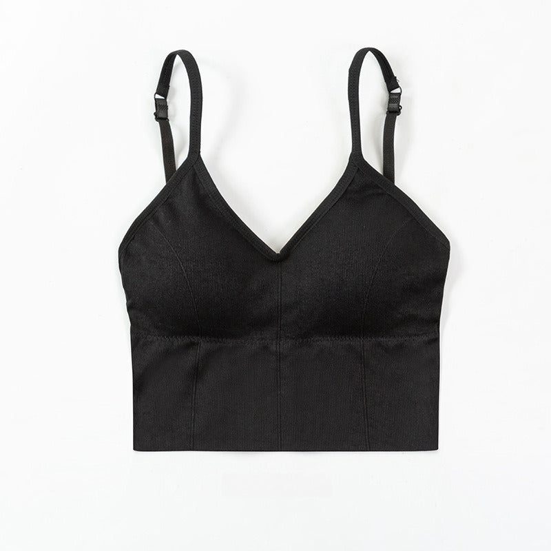 NURO Women's Sweetheart Longline Bralette, Wire-Free Thin Cup Bra Top