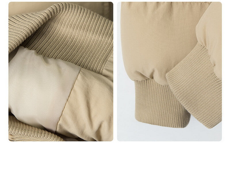 NURO Women's Thickened Quilted Hooded Coat with Faux Fur Collar, Short Padded Jacket for Winter