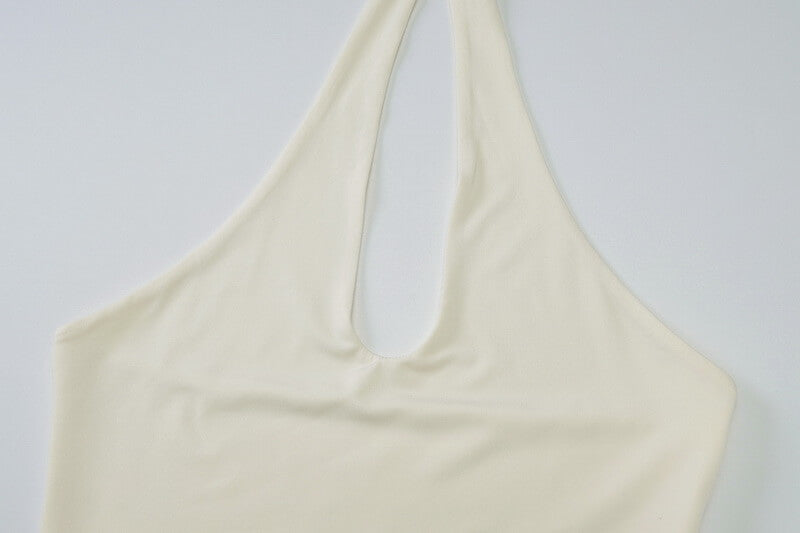 NURO Women's Twist Knot Back Tie Sleeveless Top, Sexy Crop Cami for Layering or Standalone Wear