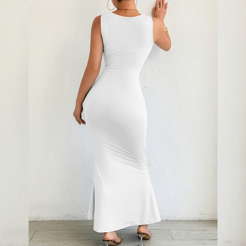 NURO Women's V-Neck Mermaid Evening Gown, Sexy Fish Tail Long Dress