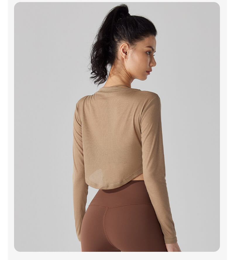 NURO Women's V-Neck Tencel Long Sleeve Cover-Up