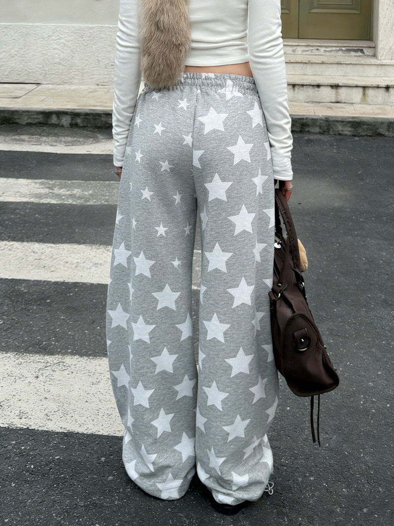 NURO Women's Wide-Leg Cargo Sweatpants, Loose Fit Dance Pants for Casual Wear