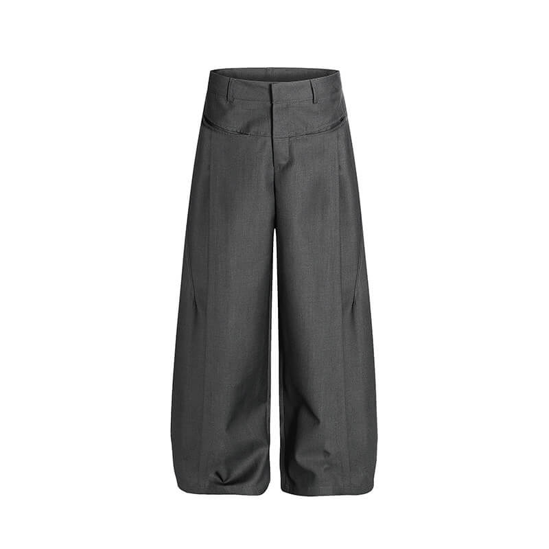 NURO Women's Wide-Leg Trousers, High-Waisted Loose Fit Pleated Dress Pants