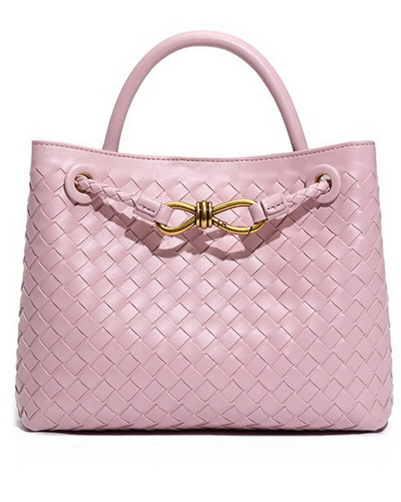 NURO Women's Woven Tote Bag Large Handcrafted Box Shoulder Bag